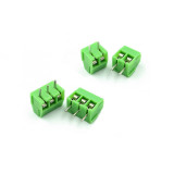Straight Pin 3.5mm Spacing MG/KF350-2P/3P 2/3 Position Wiring Terminal Green 15P 15bit