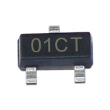 13001 SMD Transistor Footprint SOT-23 Silkscreen 01CT Type NPN 450V/200mA Bipolar Amplifier Transistor