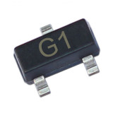 MMBT5551 SMD Transistor Footprint SOT-23 Silkscreen G1 Type NPN 160V/600mA Bipolar Amplifier Transistor