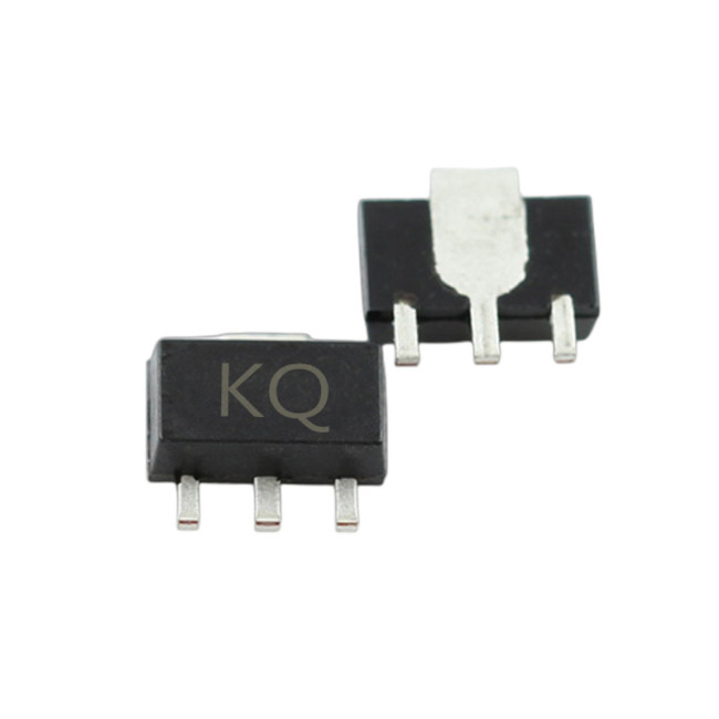 2SB806 SMD Transistor Footprint SOT-89 Silkscreen KQ Type PNP 120V/1.2A Bipolar Amplifier Transistor