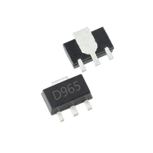 2SD965 SMD Transistor Footprint SOT-89 Silkscreen D965 Type NPN 20V/5A Bipolar Amplifier Transistor