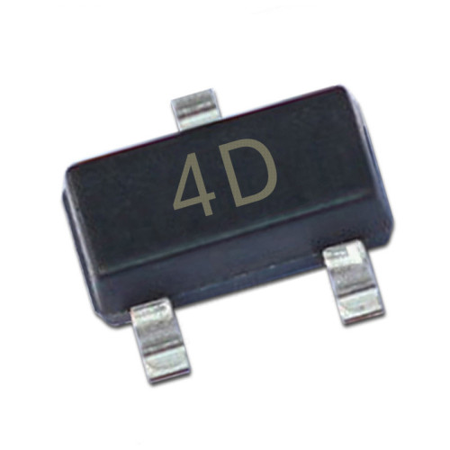 MMBTA94 SMD Transistor Footprint SOT-23 Silkscreen 4D Type PNP 400V/200mA Bipolar Amplifier Transistor