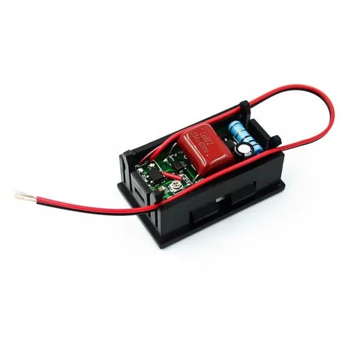 LED Digital Display Two Wire AC Voltage Meter Two Wire Digital Voltage Meter AC220V Power Supply 70V~500V