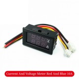 DC 0-100V 1A 10A 50A 100A LED DC Dual Display Digital Current Voltmeter Digital Head