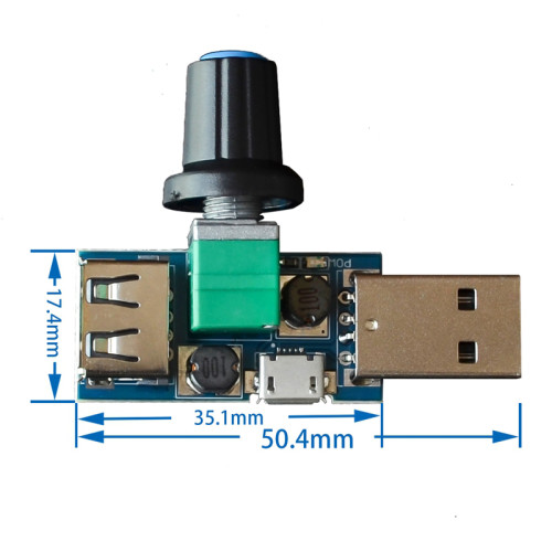 USB Fan Speed Controller Wind Speed And Air Volume Controller Cooling Mute Multi-speed Office Dormitory Mini