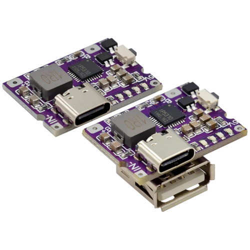 Mini Type-C Power Bank Main Board 3A Charging and Discharging Integrated Module Charging Phone 5V to 4.2V