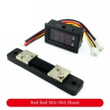 DC 0-100V 1A 10A 50A 100A LED DC Dual Display Digital Current Voltmeter Digital Head