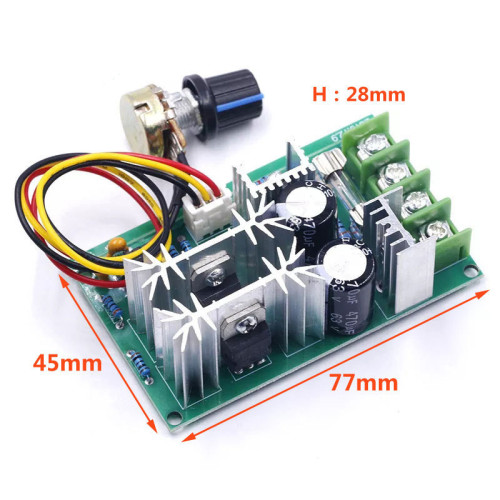 DC Motor Speed Regulator 12V24V36V48V High-power Drive Module PWM Controller 20A Current Regulator