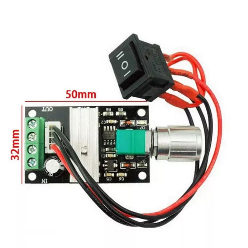 PWM DC Motor Governor 6V12V24V 3A Speed Control Switch Forward And Reverse With Switch Function