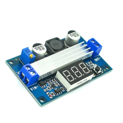 DC-DC High-power Adjustable Boost Module 3.0-35V Rise 3.5-35V 100W With Digital Display Voltmeter