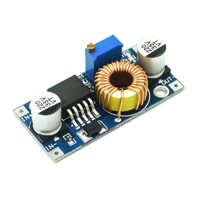 5A DCDC Adjustable Step-down Power Supply Module with High-power XL4005 High Efficiency Voltage Stabilization Far Surpasses LM2596