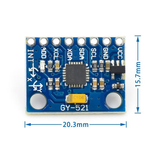 GY-521 MPU-6050 Module Tilt Angle Sensor 3-Axis Acceleration Gyroscope 6DOF Module