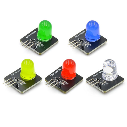 10mm Light-emitting Module LED Light Sensor LED Indicator Light Red Yellow Blue Green White Electronic Building Blocks