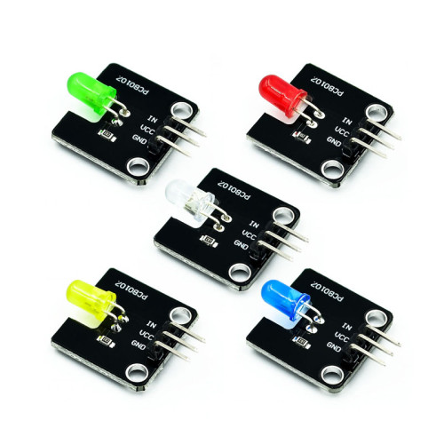 LED Bead Module White Red Yellow Green Blue 5mm LED UNO Development Board R3 Electronic Building Block Board