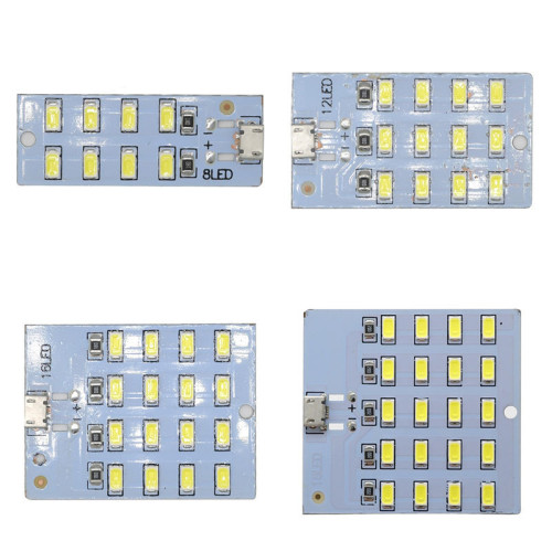 8/12/16/20 Beaded LED Lighting Board USB Mobile Lamp Floor Stand Emergency Lamp Small Night Lamp Micro Type-C