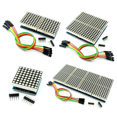 1*2/1*8/2*2/2*4/4*4/2*8 Bit MAX7219 Dot Matrix Module Single Chip Microcomputer Control Drive LED Display Module