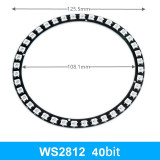 8/12/16/24/32/40 Bit WS2812 5050 RGB LED Built-In Full-Color Driving Color Light Module Ring Development Board