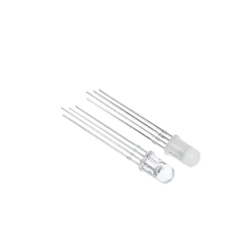 Fog Shaped Transparent Common Cathode Full Color LED 5MM Four Legged Red Green Blue RGB