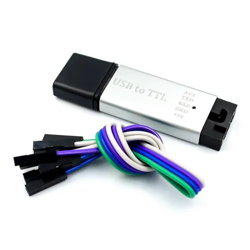 Aluminum Shell CP2102 Module USB to TTL Serial Port Module STC Downloader Download Cable Flash Upgrade Board