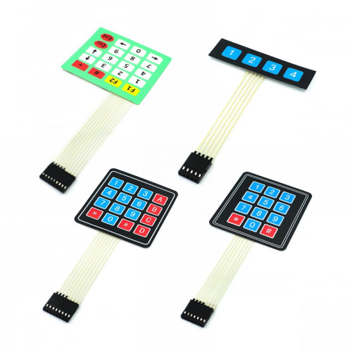 Extra Large Key 4*4/1*4/3*4/4*5 Matrix Keyboard Single Chip Microcomputer External Expansion Keyboard Film Keyboard