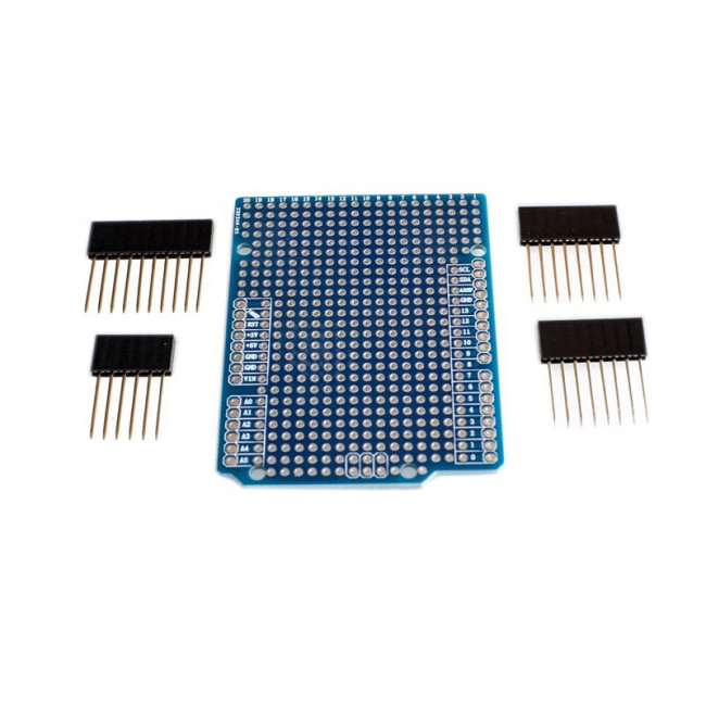 Prototype PCB Expansion Board Blue Experimental Board with 4 Long Needle Row Female For UNO