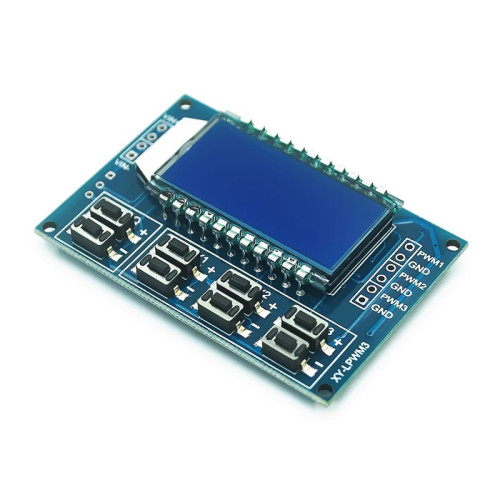 3-way PWM Pulse Frequency Duty Cycle Adjustable Module Square Wave Rectangular Wave Signal Generator