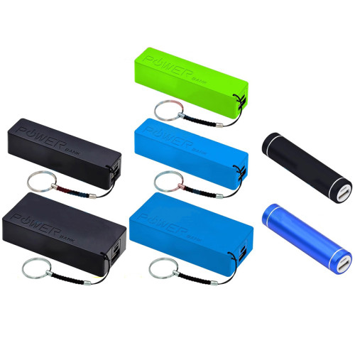 USB Mobile Power Solderless DIY Kit 1/2 18650 Battery Charger DIY Mobile Power Battery Box Black