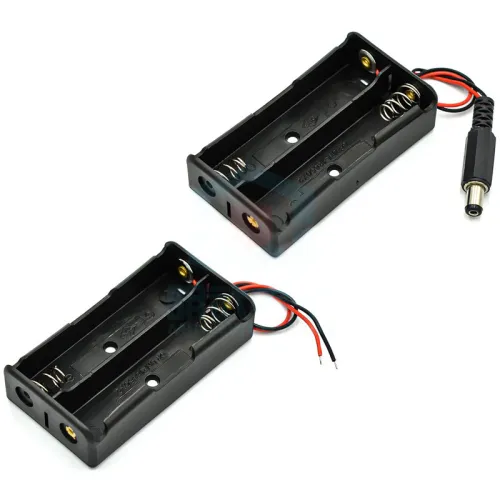 18650 Battery Box DC Head Lithium Battery 2 18650 Corded Battery Boxes 2 7.4V Series Charging