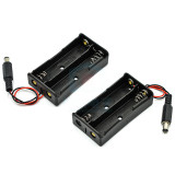 18650 Battery Box DC Head Lithium Battery 2 18650 Corded Battery Boxes 2 7.4V Series Charging