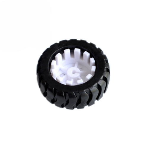 D-axis Rubber Tire Robot Accessories 43MM Tracking Car Model Wheels with N20 Deceleration Motor