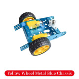 Aluminum Alloy Car Robot Intelligent Car Chassis Alloy Chassis 2-wheel DIY New A30