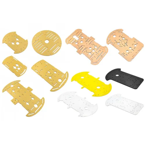 Intelligent Car Chassis 2WD 2-wheel Car Bottom Plate 4WD 4-wheel Bottom Plate Transparent Acrylic
