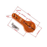 25T Standard Slotted Rocker Arm MG995 MG946R MG996R MG945 S3003 Steering Gear Metal Rocker Arm