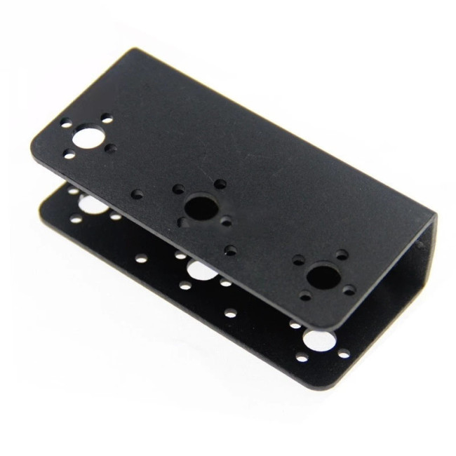 U-beam Steering Gear Bracket/Accessories Mechanical Arm Mechanical Claw Robot Bracket Black