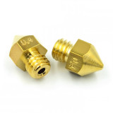 3D Printer Accessory Extrusion Head MK8 Brass Nozzle 0.2/0.3/0.4/0.5MM/1.75MM