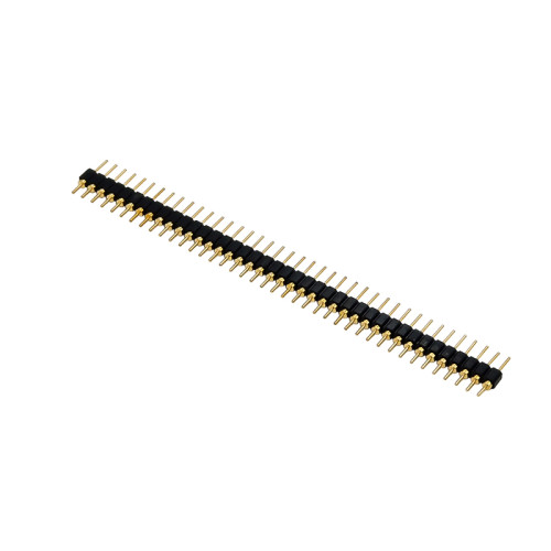 2.54mm Spacing Single Row Needle 1*40P Gold Plated Circular Needle Length 12mm
