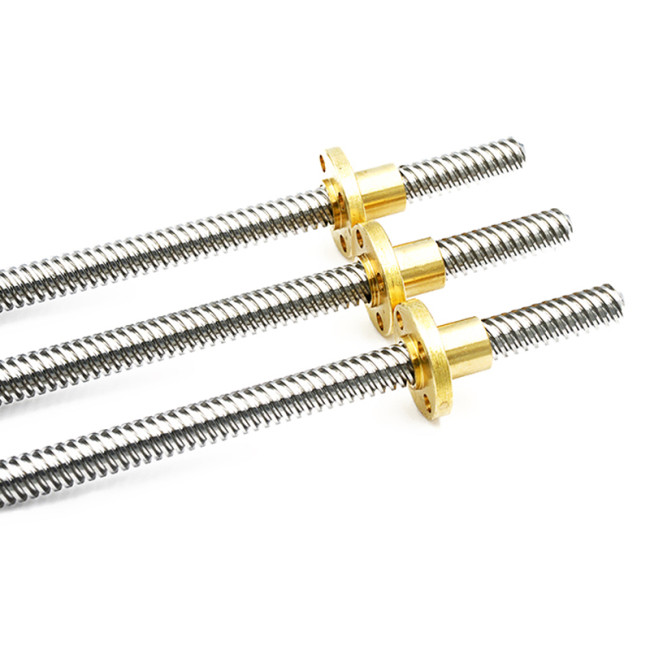 T-Shaped Screw T8 Stepper Motor 3D Printer Screw Trapezoidal 300mm Length with Nut