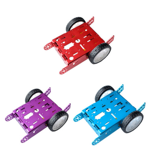 Aluminum Alloy Car Robot Intelligent Car Chassis Alloy Chassis 2-wheel DIY New A30