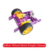 Aluminum Alloy Car Robot Intelligent Car Chassis Alloy Chassis 2-wheel DIY New A30