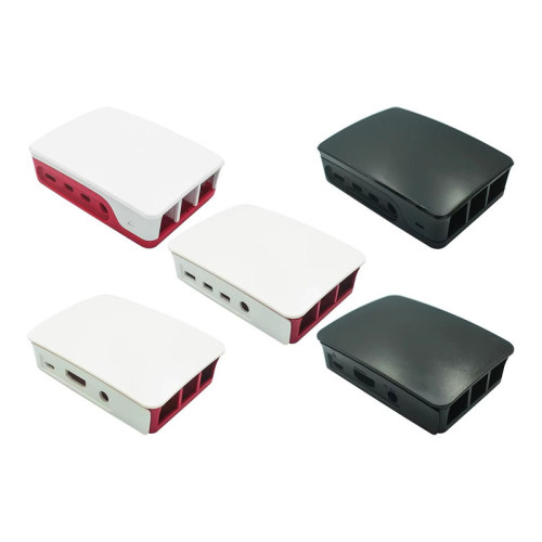 Compatible Raspberry Pie Raspberry Pi Suitable for 3rd/4th Generation B-shaped Shell Case Red and White Box