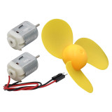 Single Micro 130 Small Motor Four-wheel Drive Vehicle Motor DC Small Motor Medium Motor/72MM Propeller