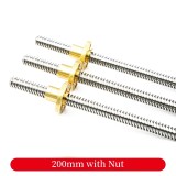 T-Shaped Screw T8 Stepper Motor 3D Printer Screw Trapezoidal 300mm Length with Nut
