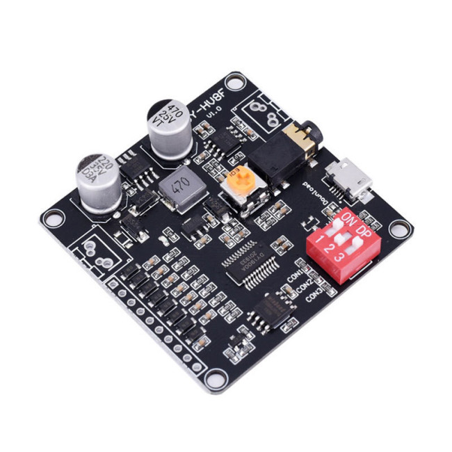 Voice Playback Module 12V/24V One-On-One Trigger Serial Port Control Playback 10W/20W Voice Module DY-HV8F