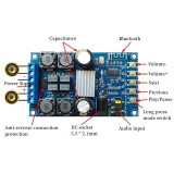 Bluetooth Digital Power Amplifier Board Dual-Channel 50W*2 Audio Amplifier Board With No POP Sound XY-502B