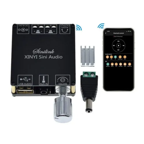 XY-C50L 50W*2 stereo Bluetooth D-class digital amplifier board with dual channel 360 degree HIFI infinite tuning
