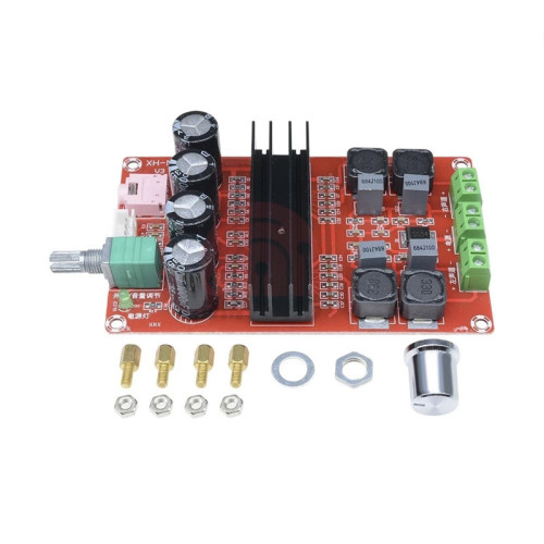 XH-M190 TDA3116D2 High-Power Digital Power Amplifier Board TPA3116 Dual-Channel Amplifier Board 12-24V
