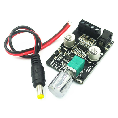 Mini Version 20W30W40W50WX2 Bluetooth 5.0 Digital Amplifier Board Knob Adjustment Volume Band Wwitch ZK-502L