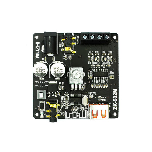 ZK-502M Audio MINI 2.0 Stereo Bluetooth Digital Amplifier Module with Multiple Inputs 50W*2