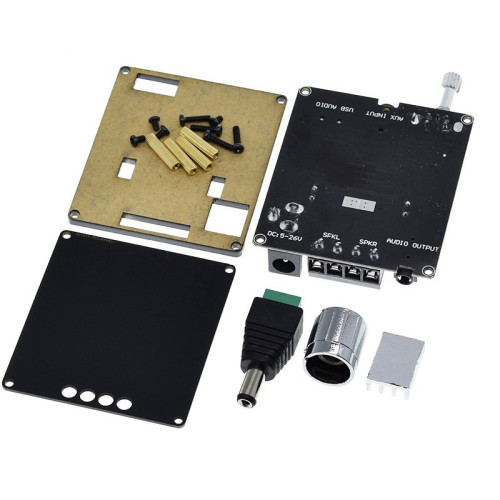 XY-C50L 50W*2 stereo Bluetooth D-class digital amplifier board with dual channel 360 degree HIFI infinite tuning