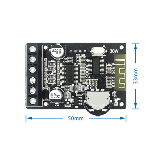 10W/15W/20W Stereo Bluetooth Power Amplifier Board 12V/24V High-Power Digital Power Amplifier Module XY-P15W